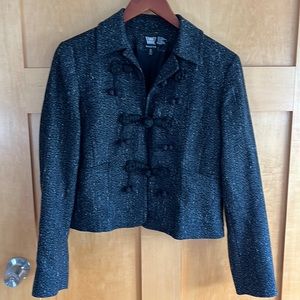 Tweed Military Style Jacket